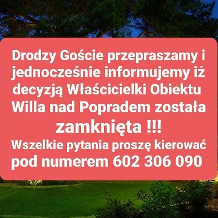 Willa Nad Popradem Bed & Breakfast Piwniczna-Zdroj Eksteriør bilde